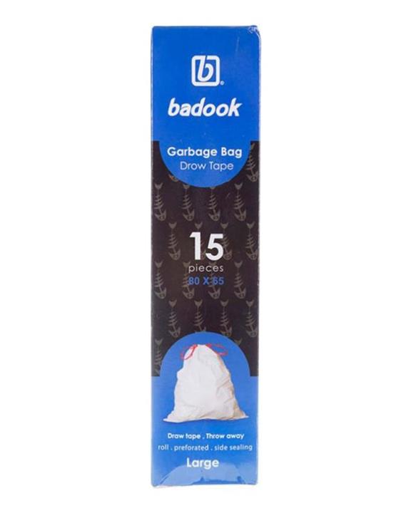 بادوک کیسه زباله بنددار بزرگ